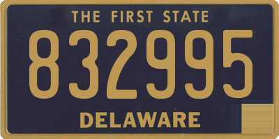 DE license plate 832995