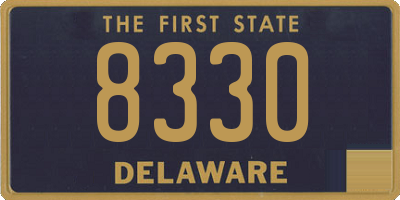 DE license plate 8330