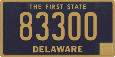 DE license plate 83300