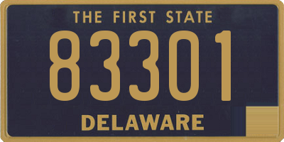 DE license plate 83301
