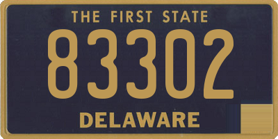 DE license plate 83302