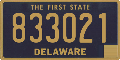 DE license plate 833021