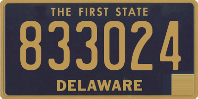 DE license plate 833024