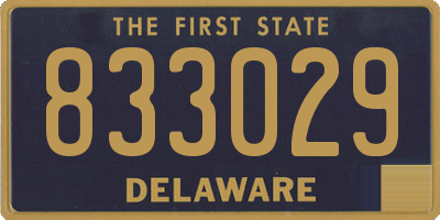 DE license plate 833029