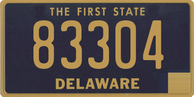 DE license plate 83304