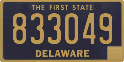 DE license plate 833049