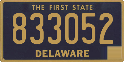 DE license plate 833052