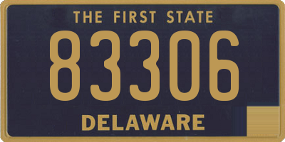DE license plate 83306