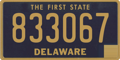DE license plate 833067