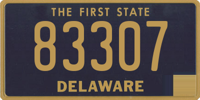 DE license plate 83307