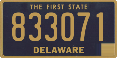 DE license plate 833071
