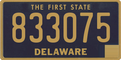 DE license plate 833075
