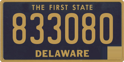 DE license plate 833080