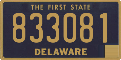 DE license plate 833081