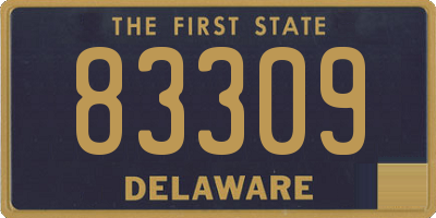 DE license plate 83309