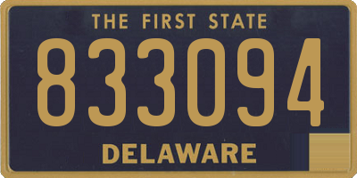 DE license plate 833094