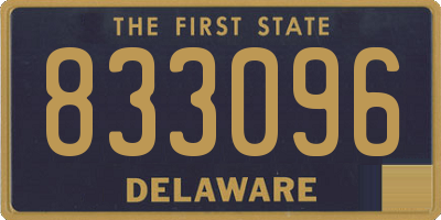 DE license plate 833096
