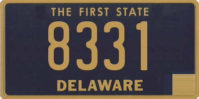 DE license plate 8331