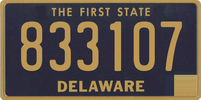 DE license plate 833107
