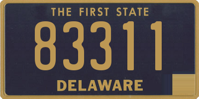 DE license plate 83311