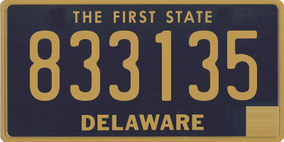DE license plate 833135