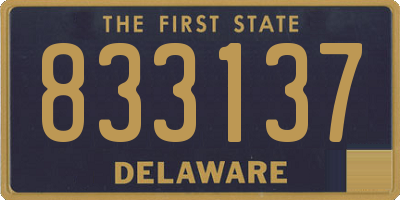DE license plate 833137