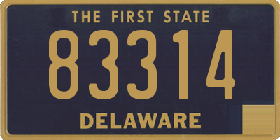 DE license plate 83314