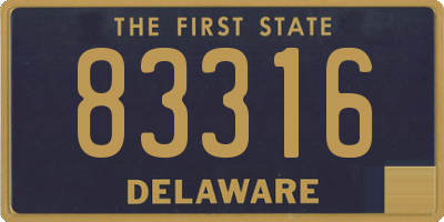 DE license plate 83316