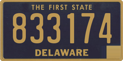 DE license plate 833174