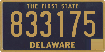 DE license plate 833175