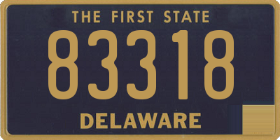 DE license plate 83318