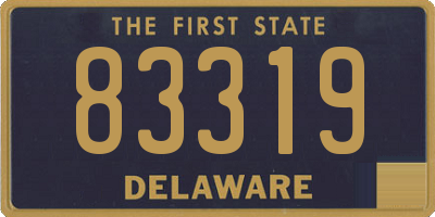 DE license plate 83319