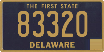 DE license plate 83320
