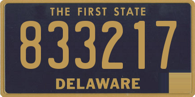 DE license plate 833217
