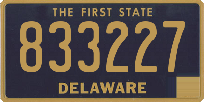 DE license plate 833227