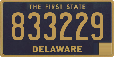 DE license plate 833229