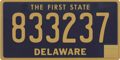 DE license plate 833237