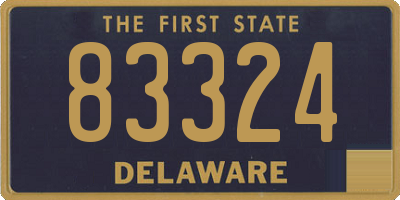 DE license plate 83324