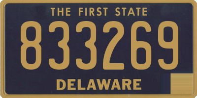 DE license plate 833269