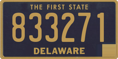 DE license plate 833271