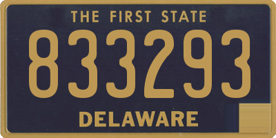 DE license plate 833293