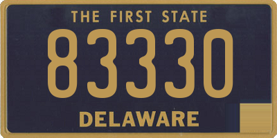 DE license plate 83330