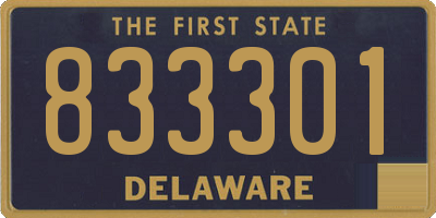 DE license plate 833301