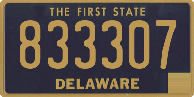 DE license plate 833307