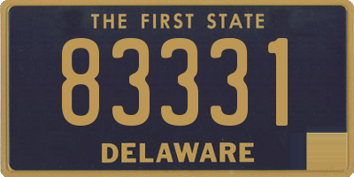DE license plate 83331