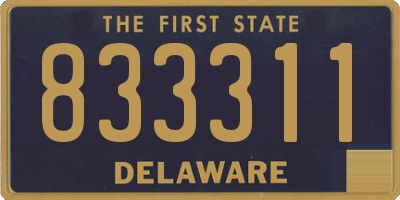 DE license plate 833311