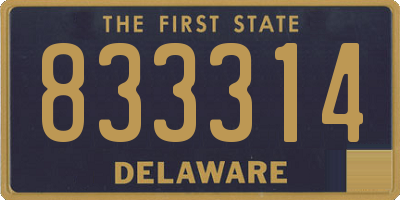 DE license plate 833314