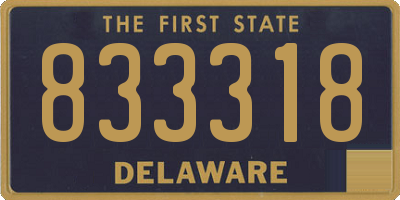 DE license plate 833318