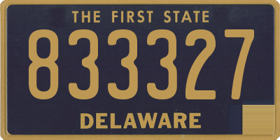 DE license plate 833327