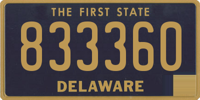 DE license plate 833360